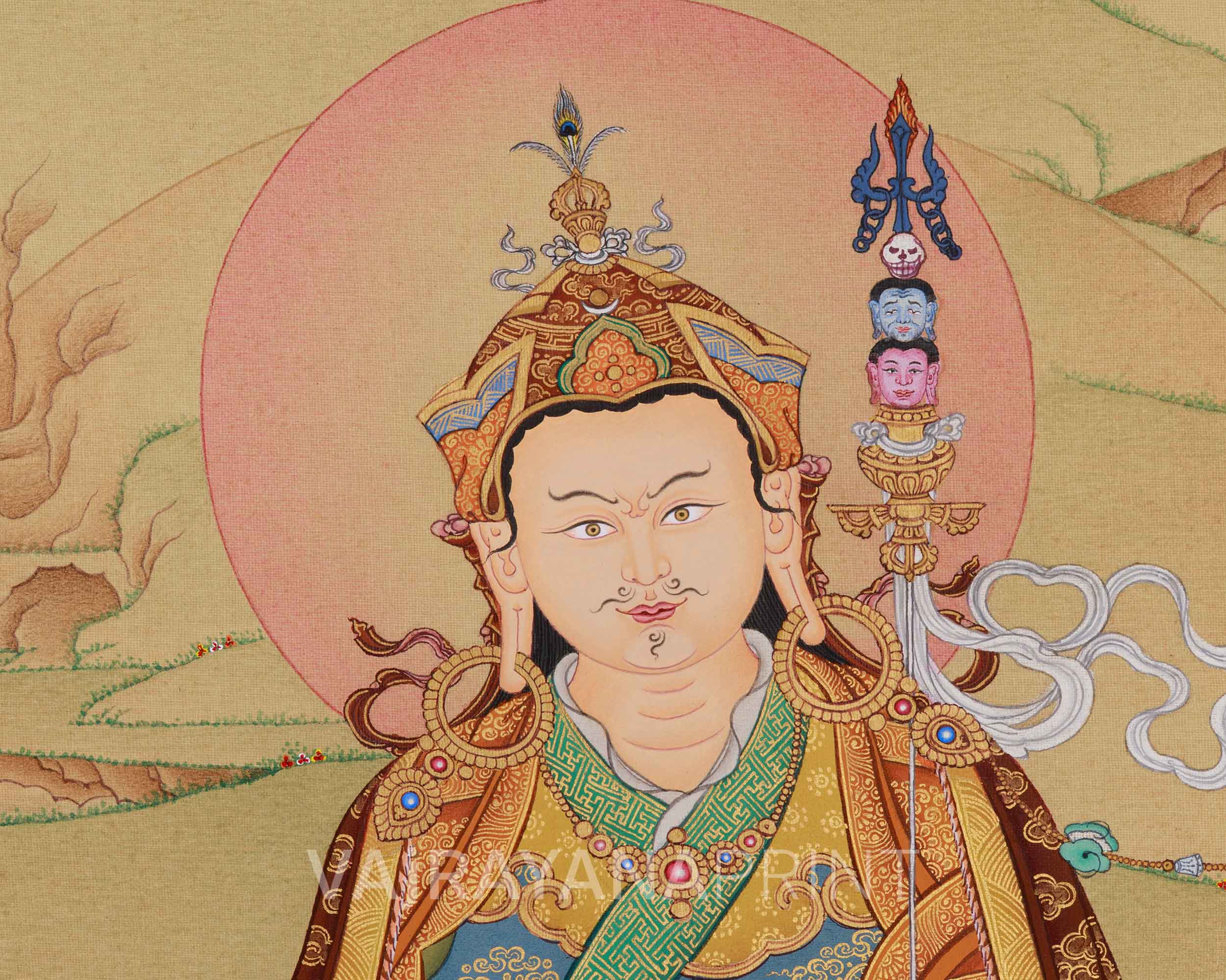 Sacred Guru Rinpoche Print | Padmasambhava Art | Buddhist Master