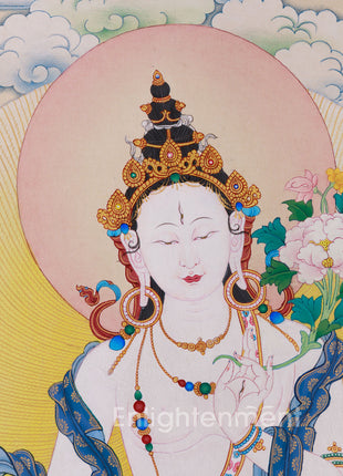 Traditional White Tara Compassion Deity: A Guardian of Well-Being and Longevity