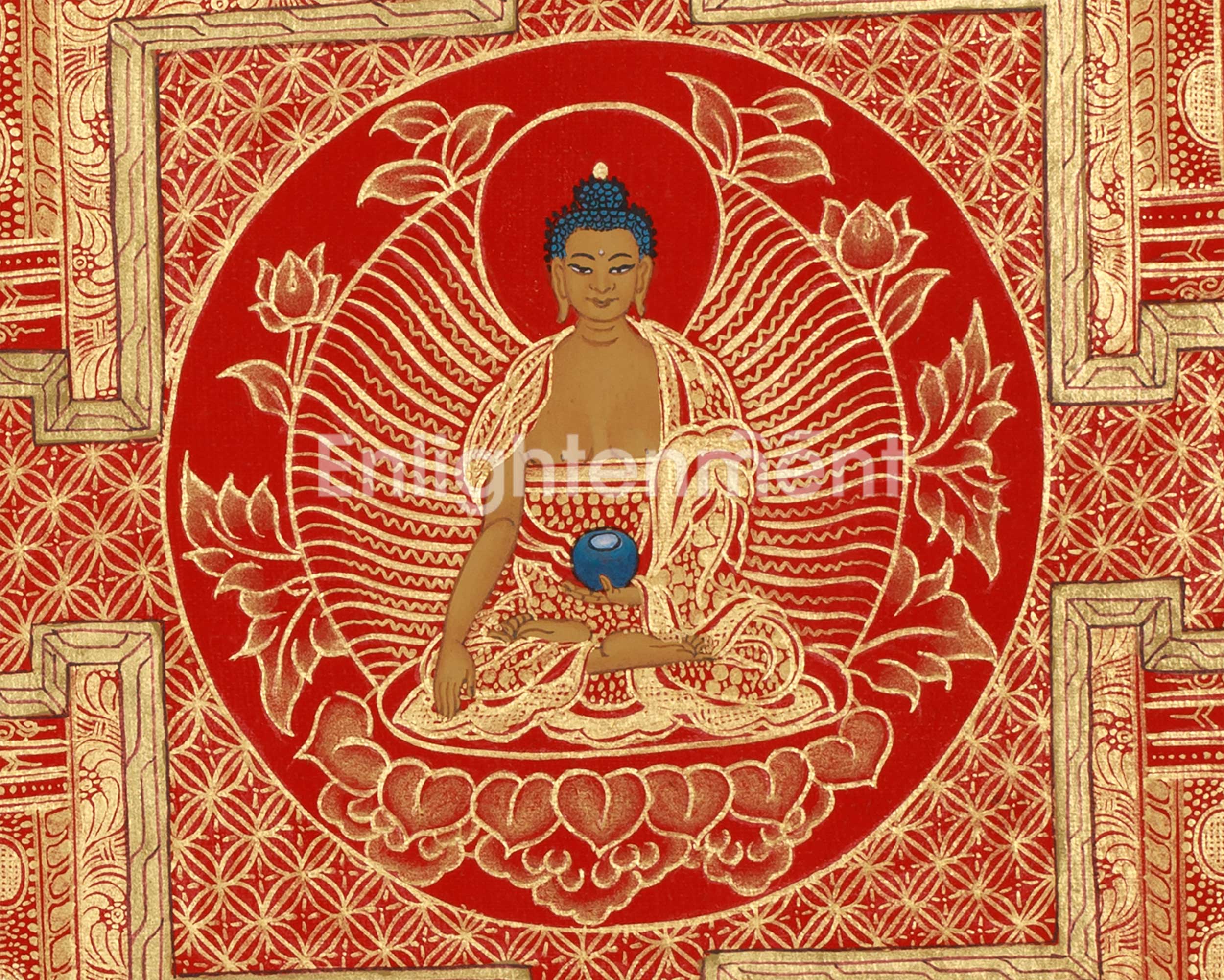 Manjushri and Shakyamuni Buddha Mandala | Buddha of Wisdom and Enlightenment