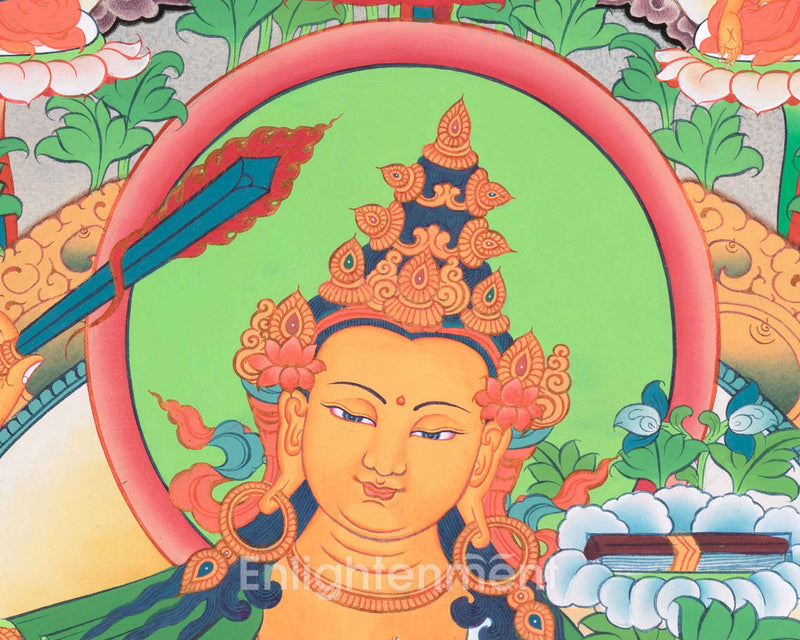 Manjushri Wisdom Bodhisattva | Chenrezig and Vajrapani | Five Dhyani Buddhas