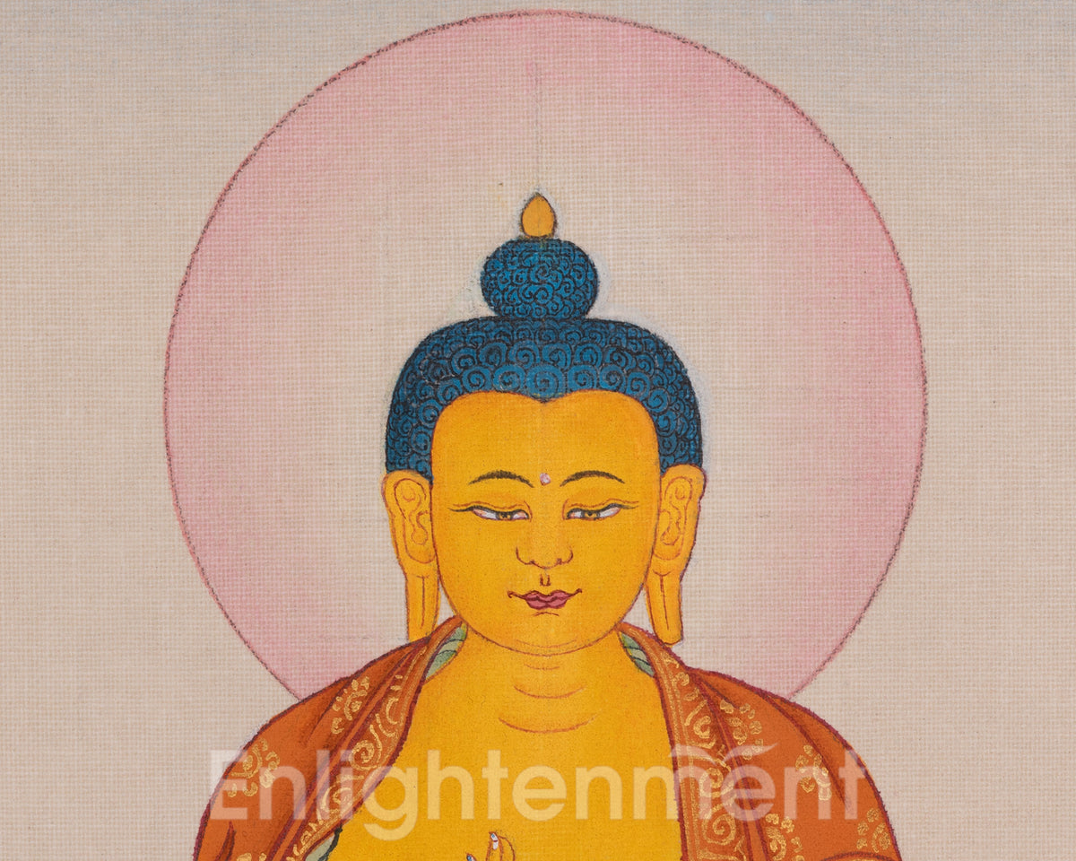 Ratnasambhava Buddha Thangka | The Buddha of Generosity and Equality