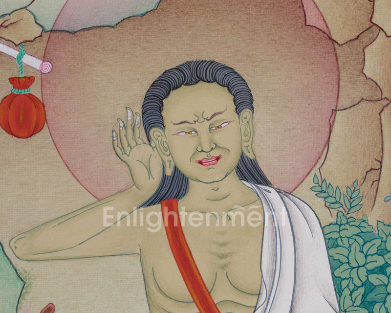 The Great Yogi Milarepa Thangka