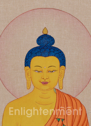 Siddhartha Gautama Thangka | Hand-Painted Tibetan Buddhist Artwork