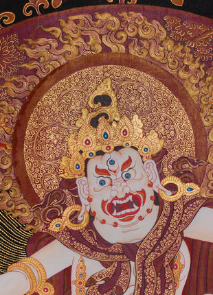 White Dzambhala Thangka | The Guardian of Wealth and Fortune