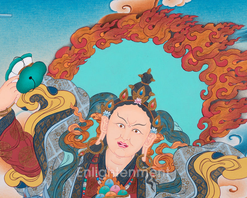 Achi Tsogyal Thangka | Blessing of Achi Chokyi Drolma | Religious Wall Hanging