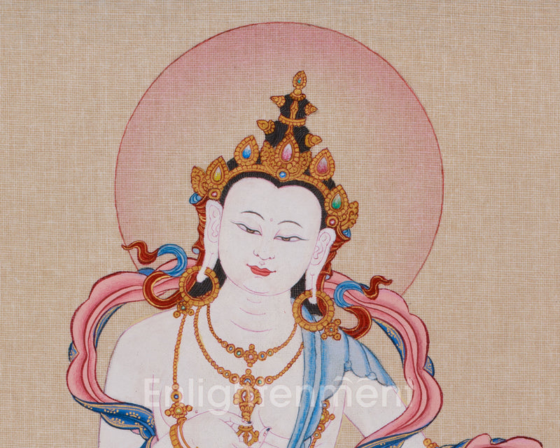 Traditional Bodhisattva Vajrasattva Thangka | Purification and Enlightenment