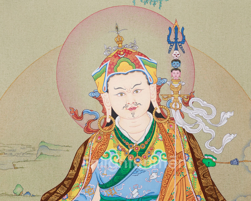 Lotus Vajra Guru Rinpoche | Hand-Painted Sacred Art