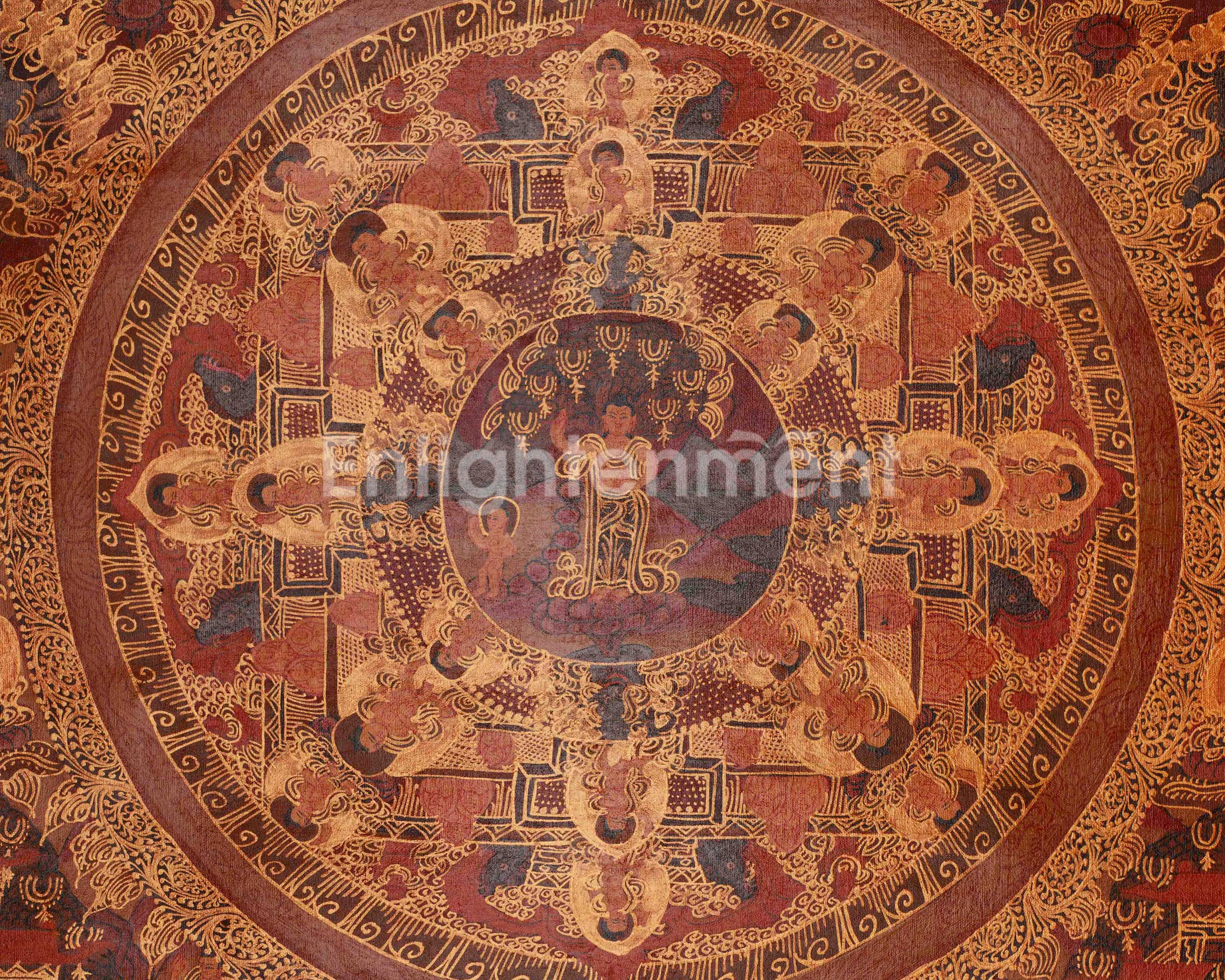 Handpainted Sacred Buddha Mandala | Spiritual Awakening Art