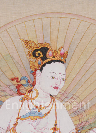 Sukha Siddhi Thangka | The Female Siddha of Wisdom & Blessings | Tantric Buddhist Painting