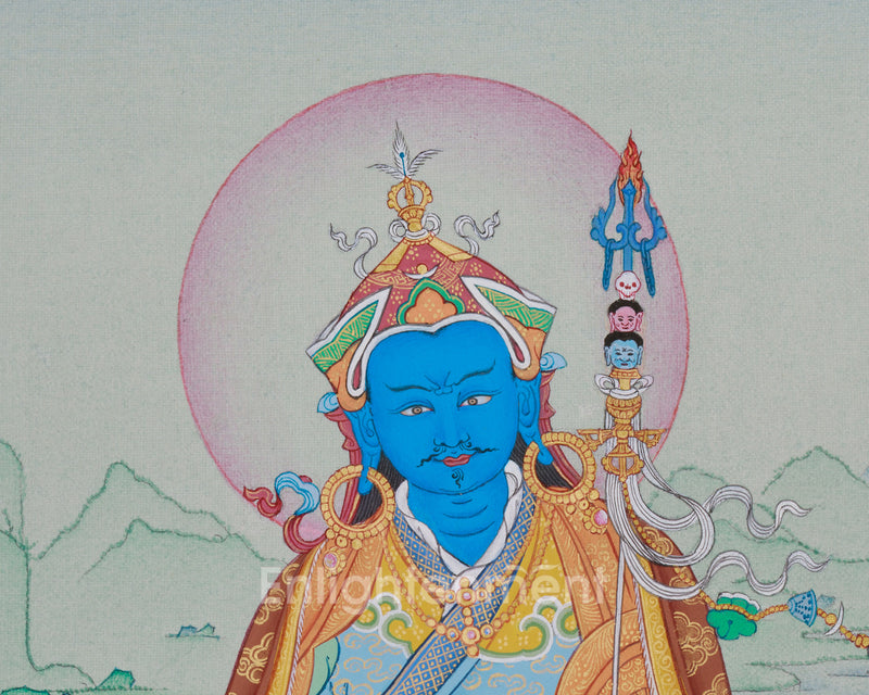 Guru Orgyen Menla Thangka | The Healing Guru in Exquisite Detail