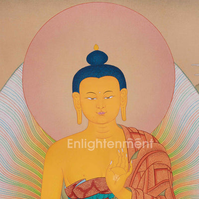 Standing Siddhartha Gautama Thangka | Founder of Buddhism