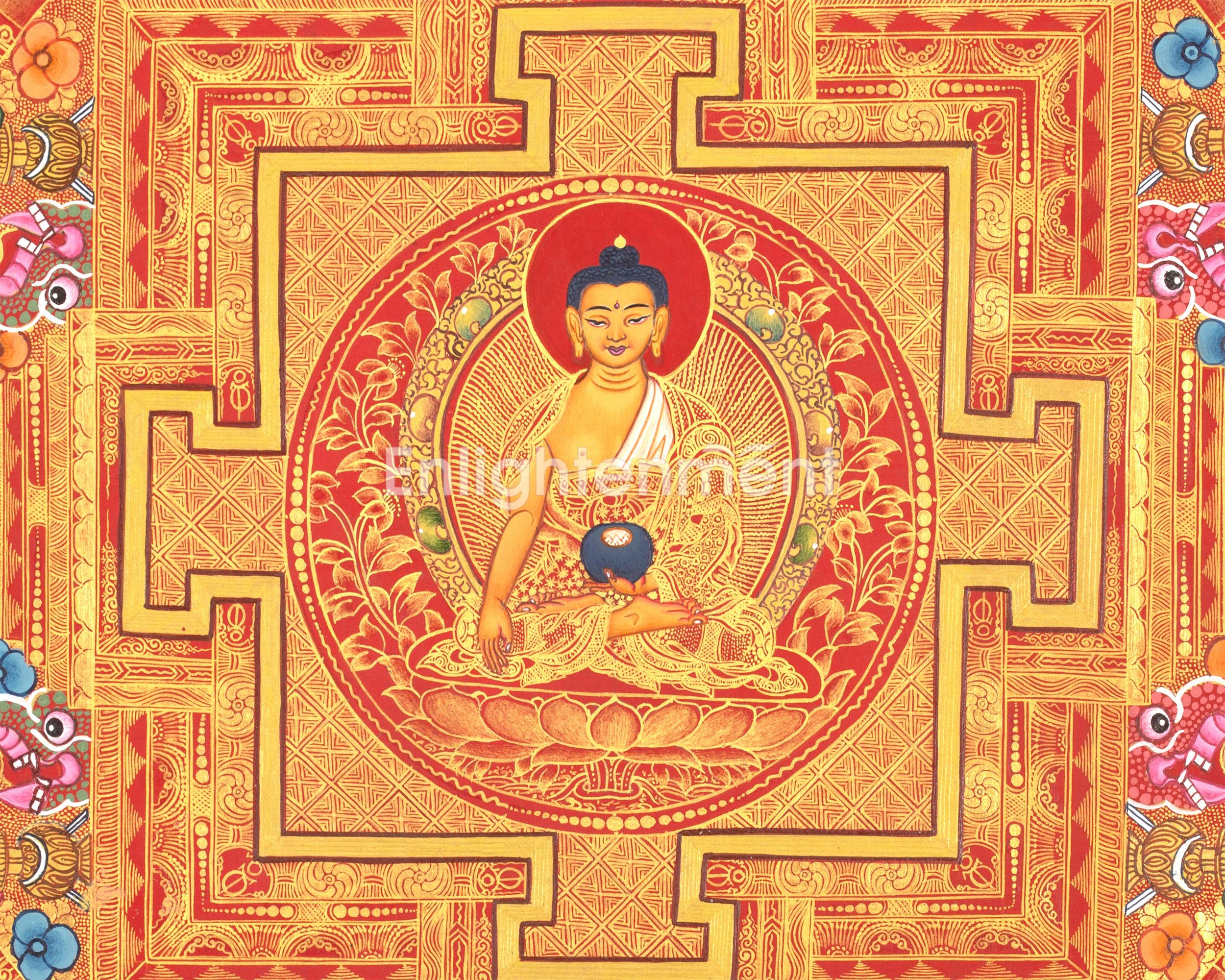 Tibetan Shakyamuni Buddha Mandala | The Buddha of Wisdom and Enlightenment