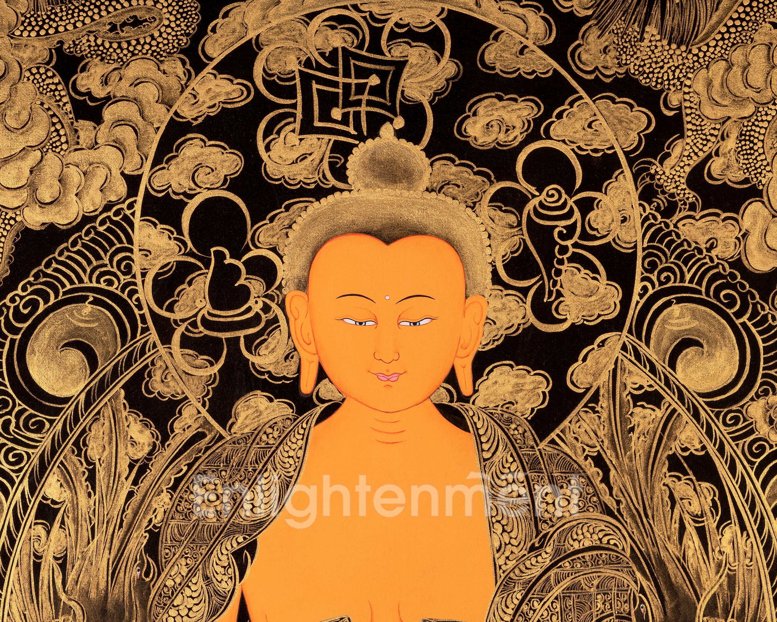 Buddha Shakyamuni Thangka | Religious Buddhist Art | Wall Decors