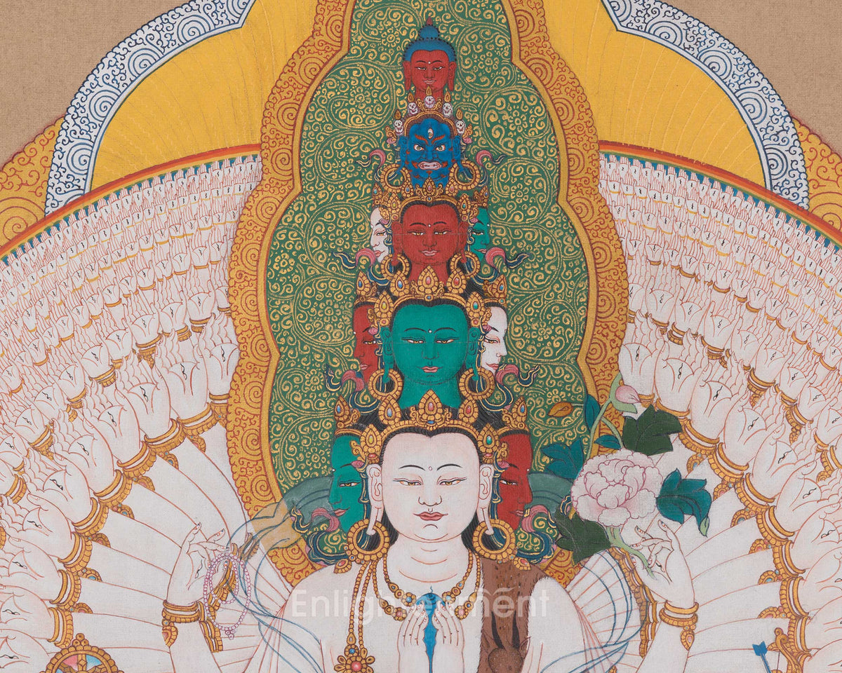 Tibetan 1000 Armed Chenrezig | Bodhisattva of Compassion
