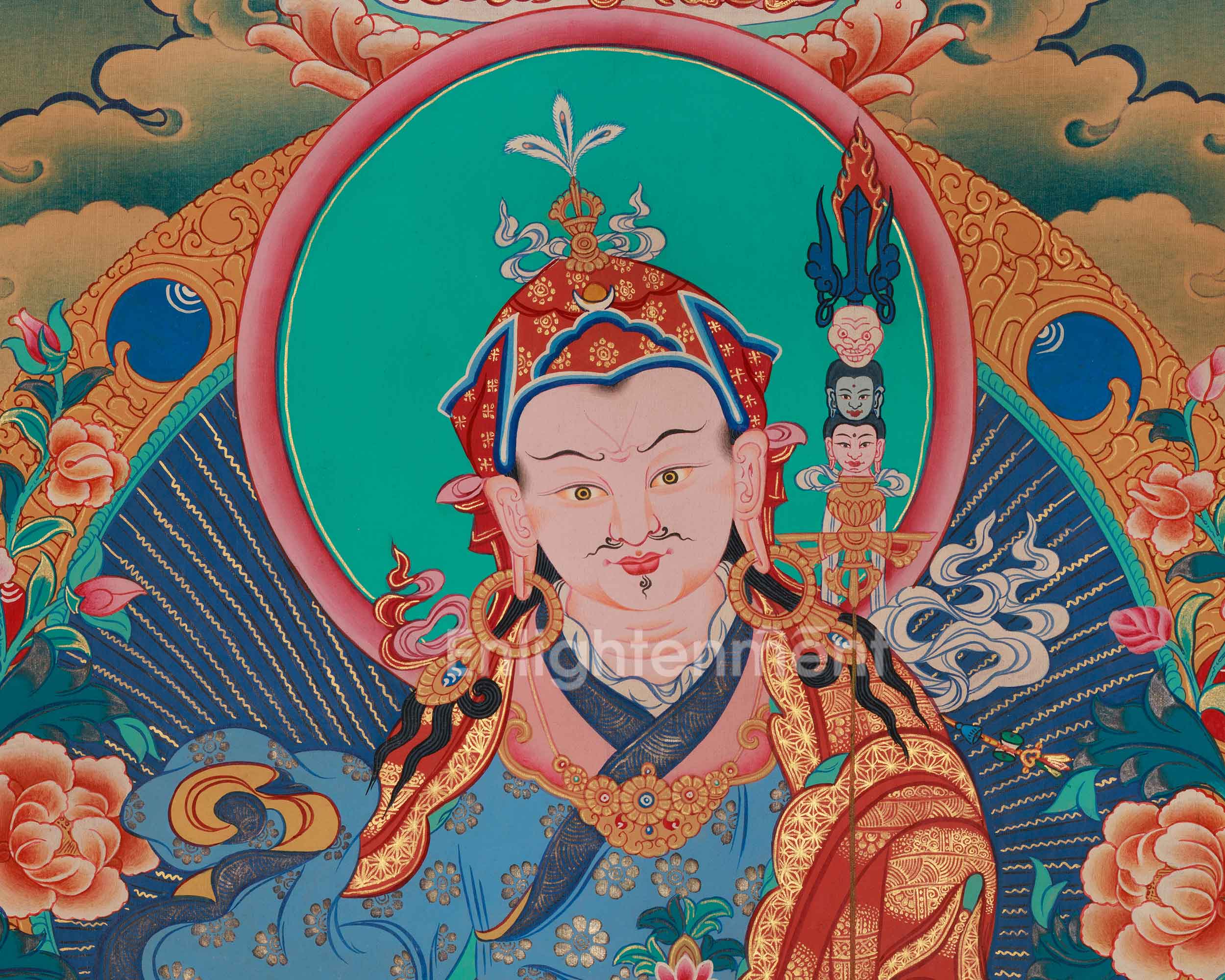 Spiritual Thangka Of Guru Rinpoche | Guru Padmasambhava