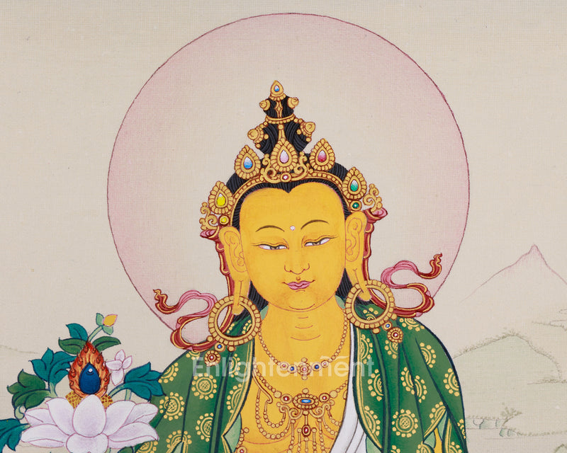 Kshitigarbha: Bodhisattva Thangka