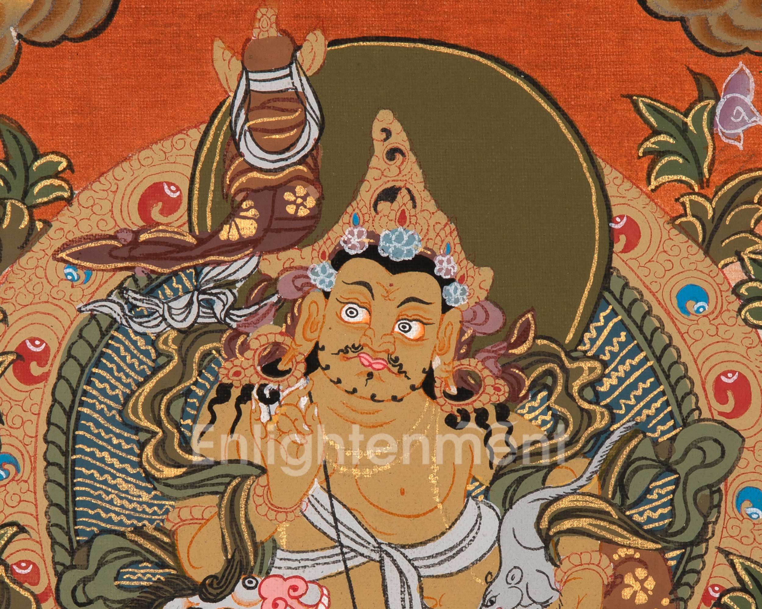 Vaisravana Tibetan Thangka | God Of Wealth | Wall Decors