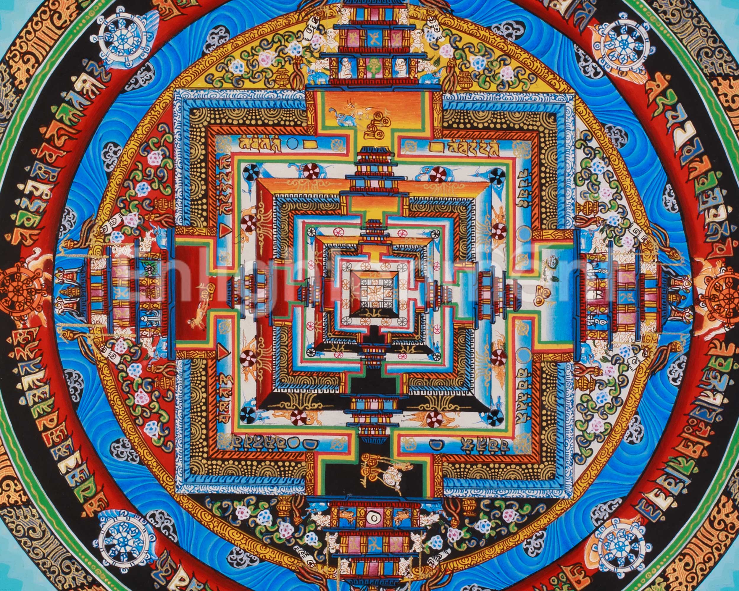 Kalachakra Mandala Buddhist Art | Spiritual Awakening