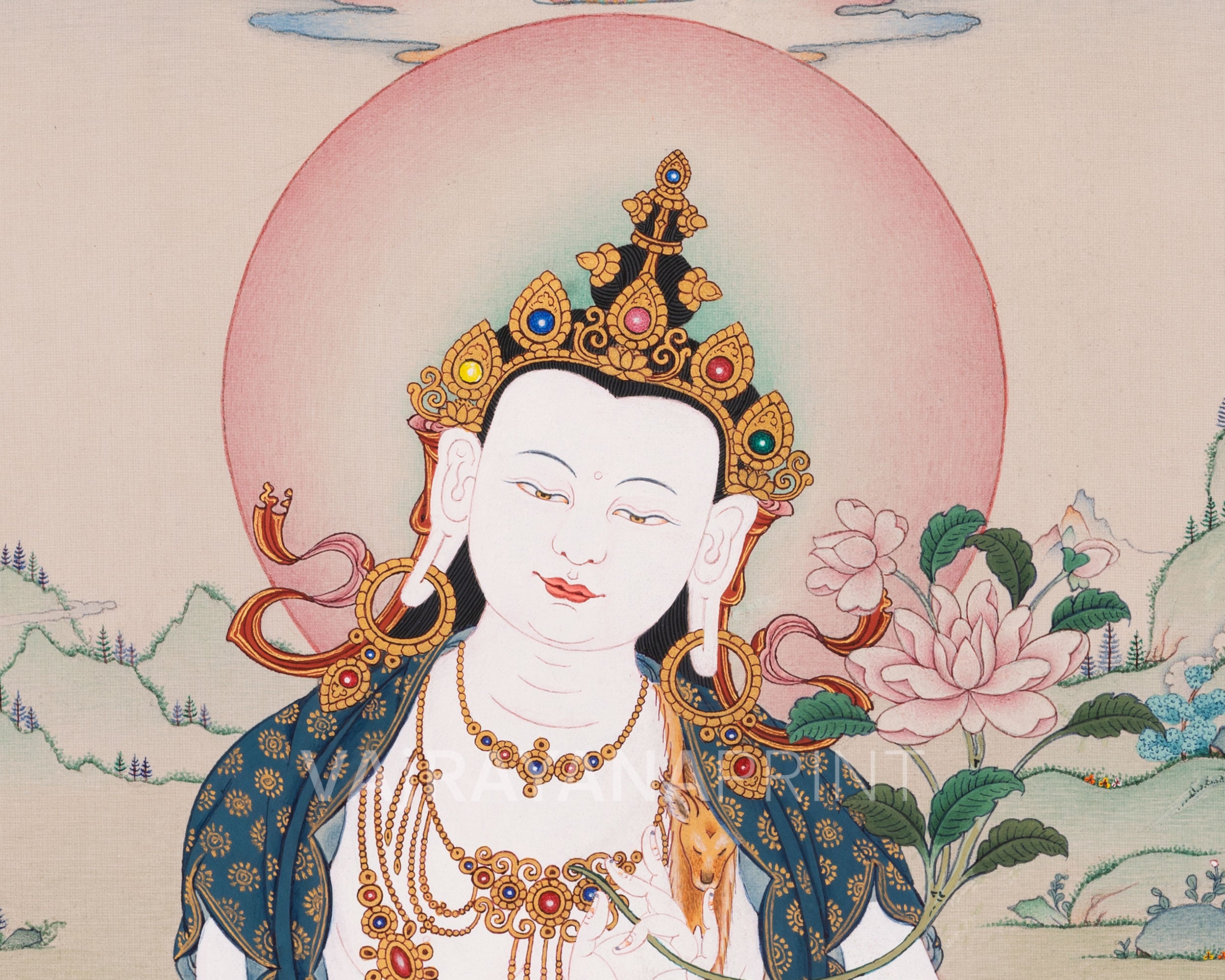 Two-Armed Chenrezig Print | Avalokiteshvara, Bodhisattva of Infinite Compassion