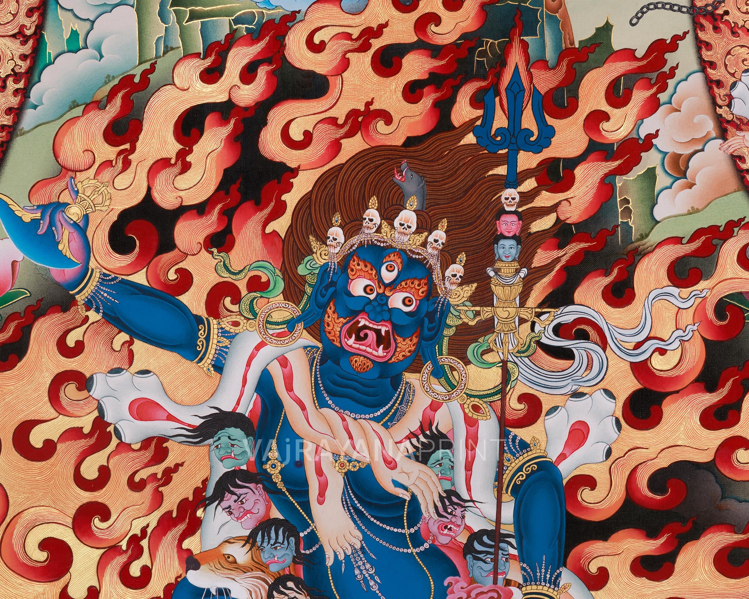 Troma Nagmo Dakini Thangka | High Quality Giclee Canvas Print | Yogini Print