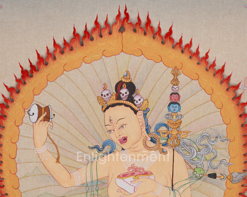 Hand-Painted Niguma Thangka | Lady of Illusion