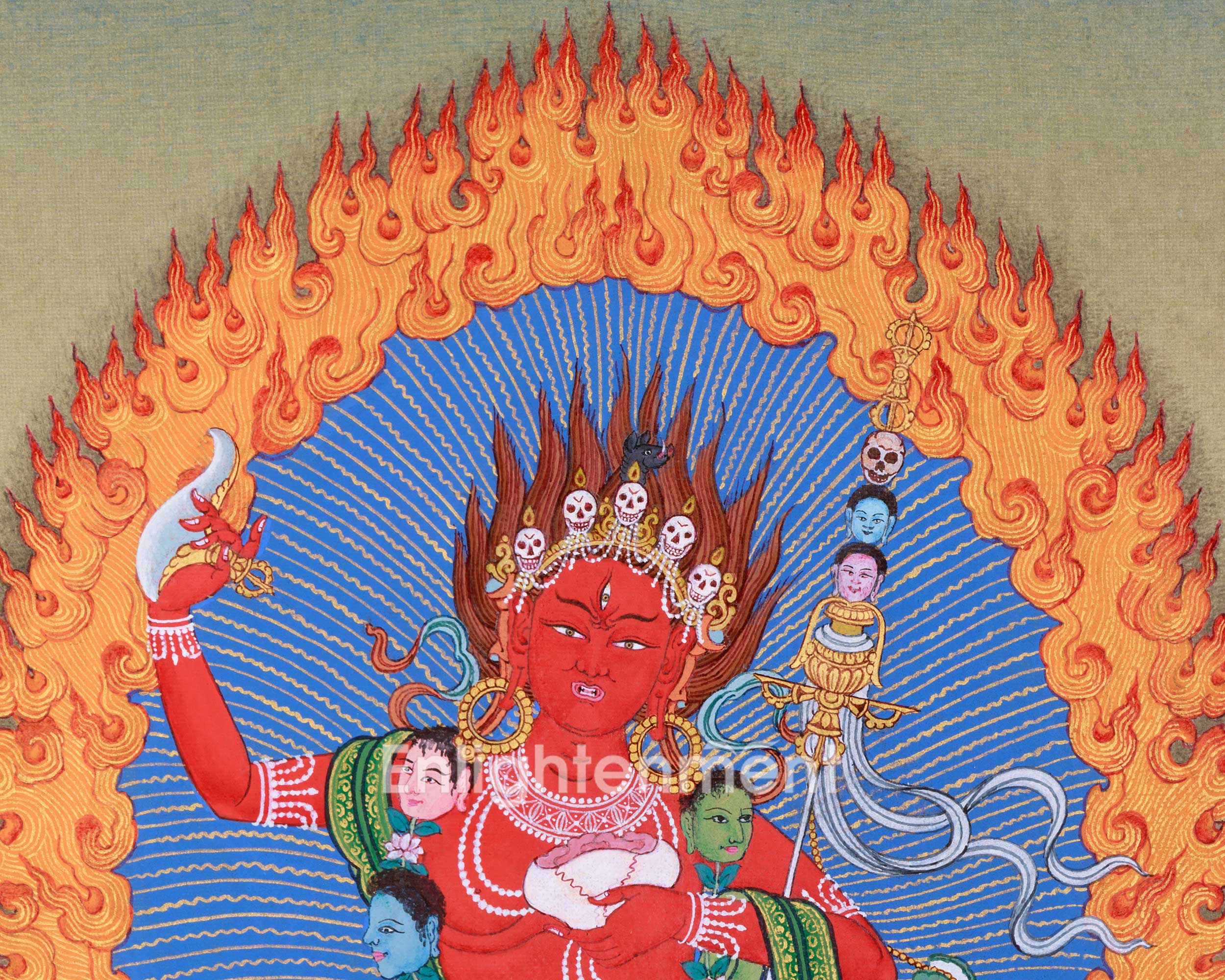 Small Vajrabarahi, Wrathful Vajrayogini Thangka