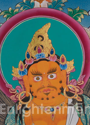 The Five Dzambhala Thangka | Sacred Symbol of Prosperity and Protection