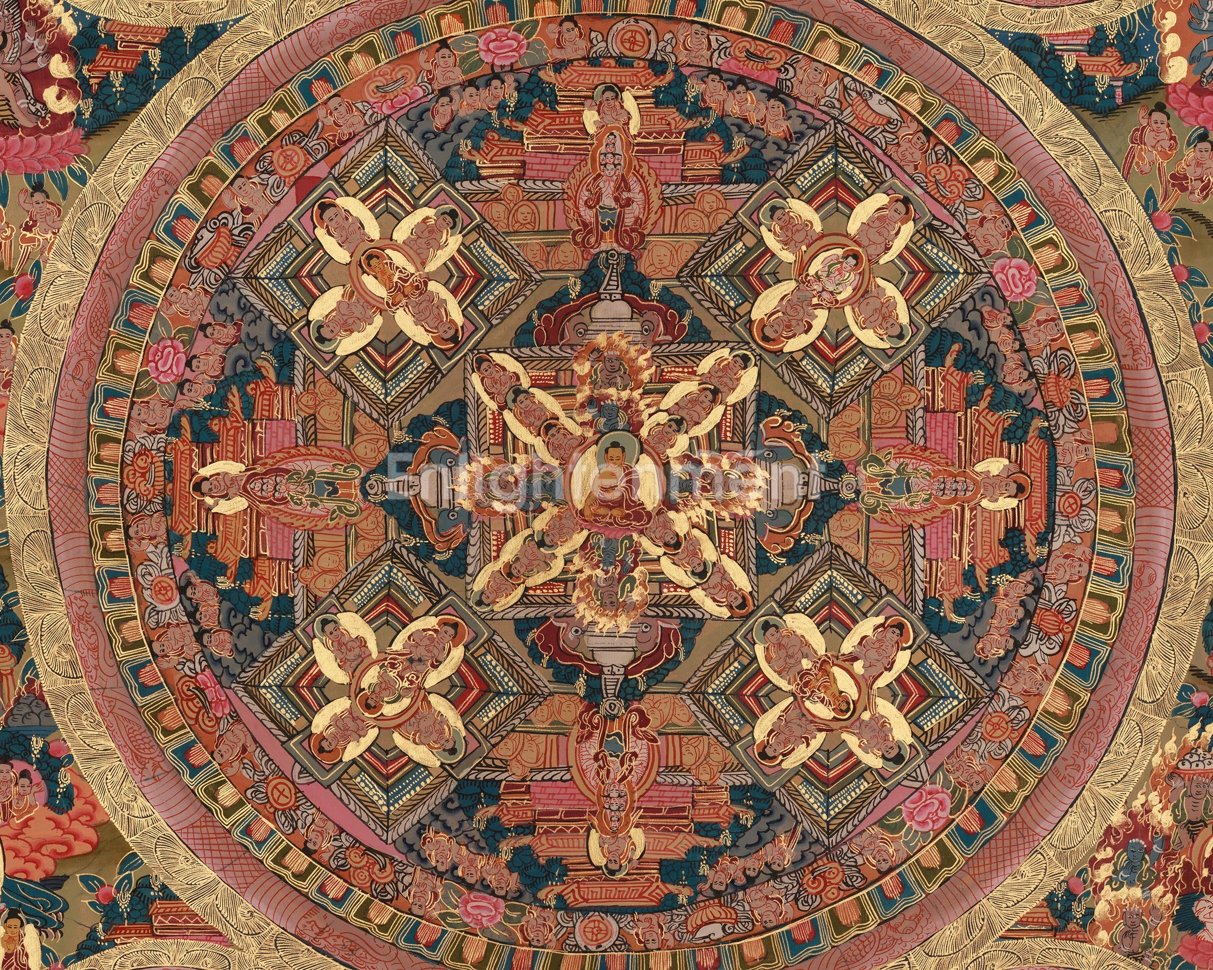 Traditional Buddha Mandala Art | A Sacred Path to Enlightenment