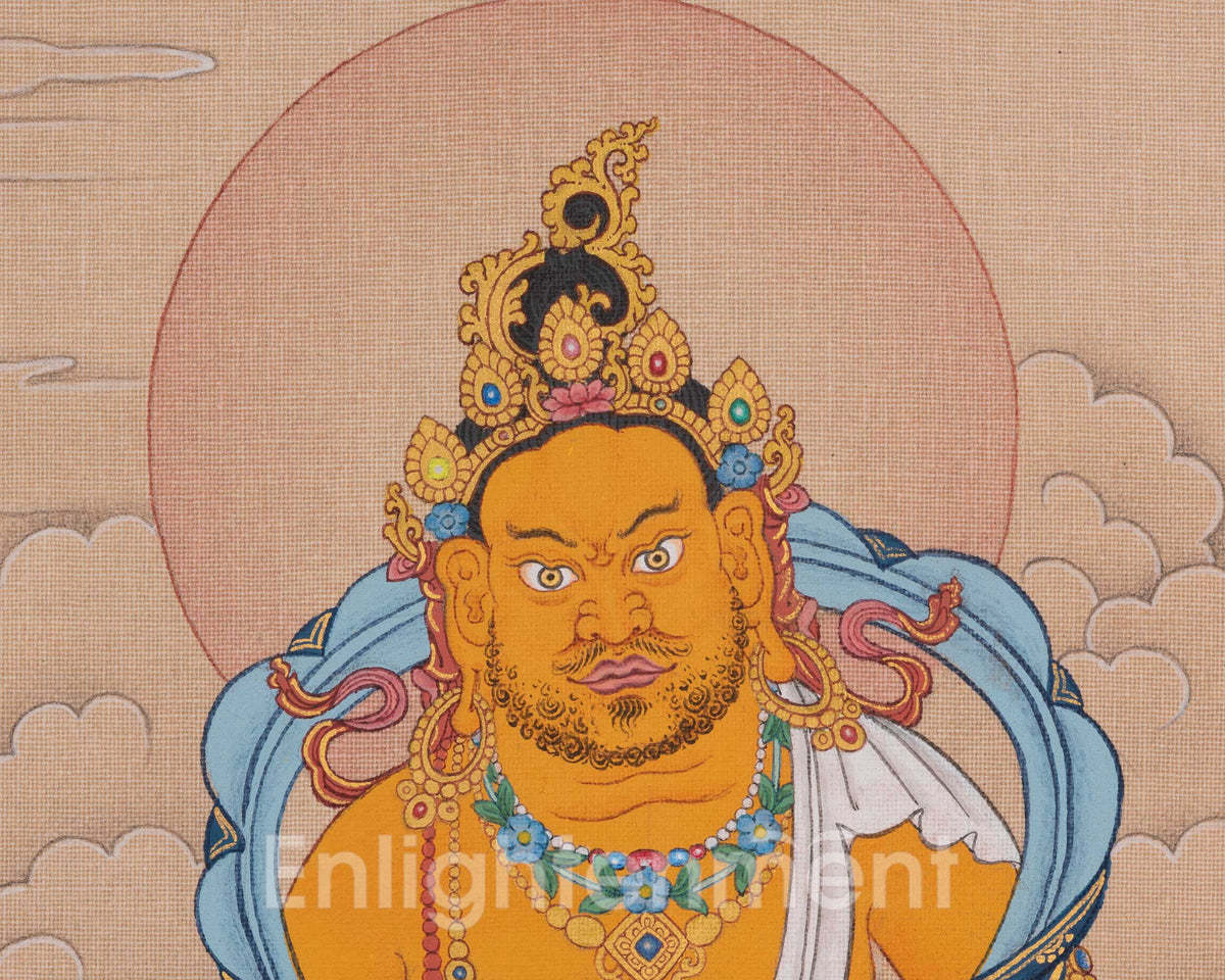 Dzambhala Prosperity Deity Artwork | Symbolizied Wealth and Spiritual Abundance