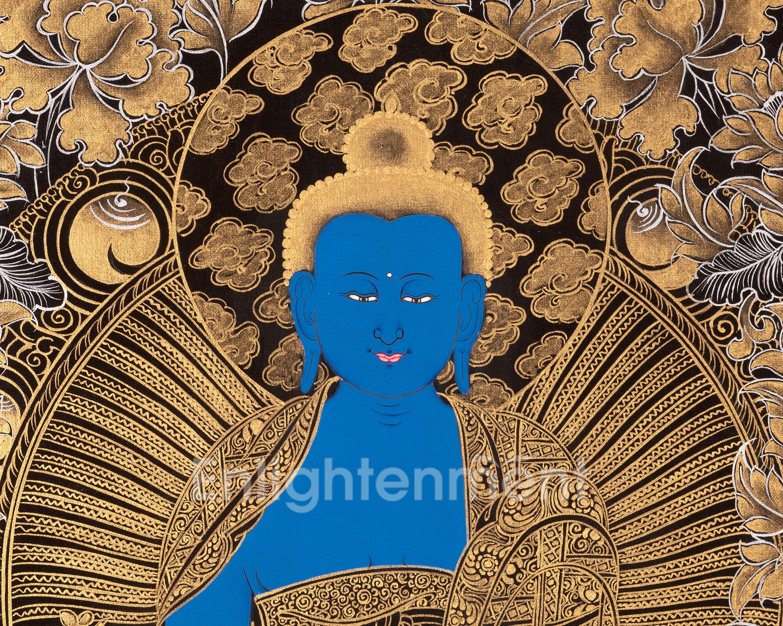 Medicine Buddha | Original Hand-Painted Thangka | Religious Gifts