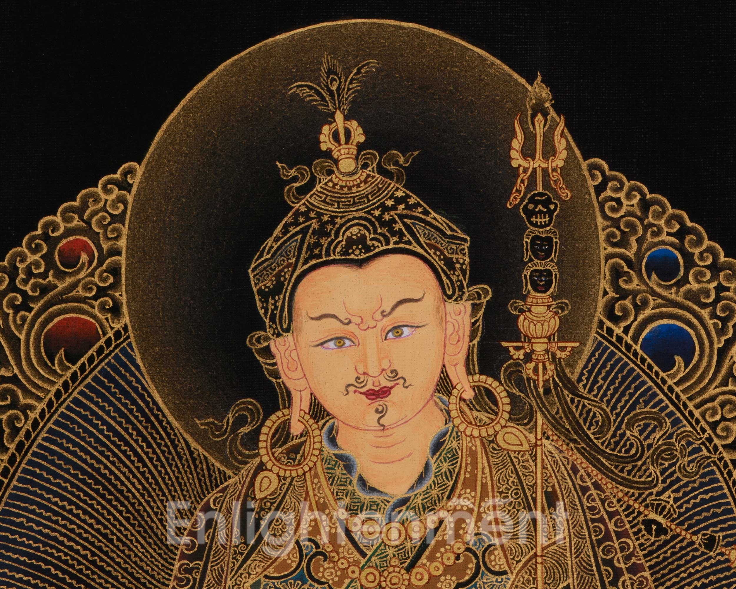 Guru Rinpoche Meditation Art | Tibetan Buddhist Master | Profound Wisdom Deity