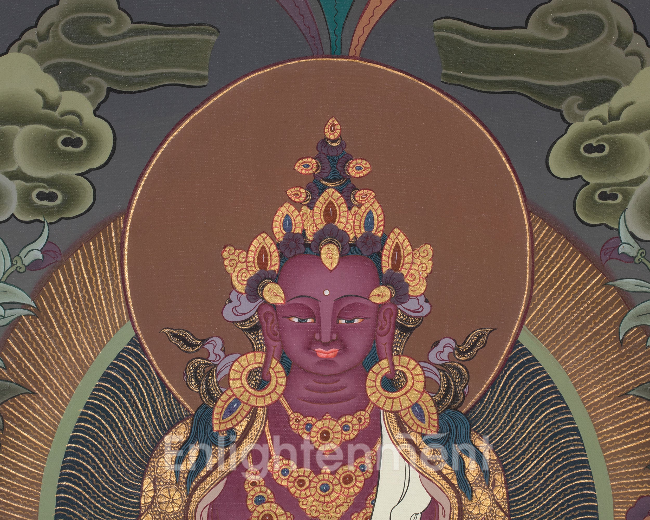 Amitayus Thangka Painting | Tibetan Art for Longevity, Healing & Enlightenment