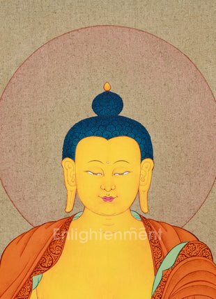 Enlightened Shakyamuni Buddha Thangka Painting | Hand-painted in Enlightenment Studio