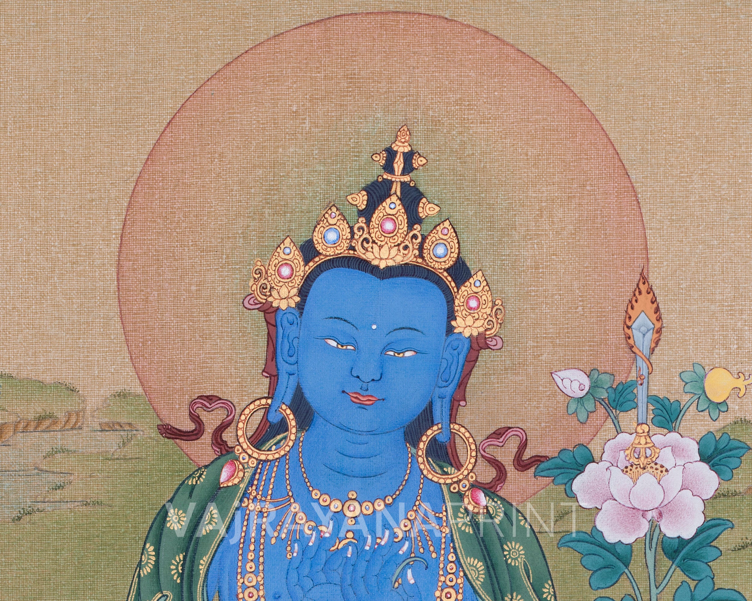 High-Quality Canvas Print of Akasagarbha Bodhisattva | Infinite Space, Knowledge & Generosity