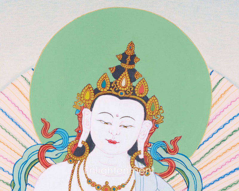 Explore Sacred Serenity with Vajrasattva Thangka | Dorje Sempa Wall Hanging