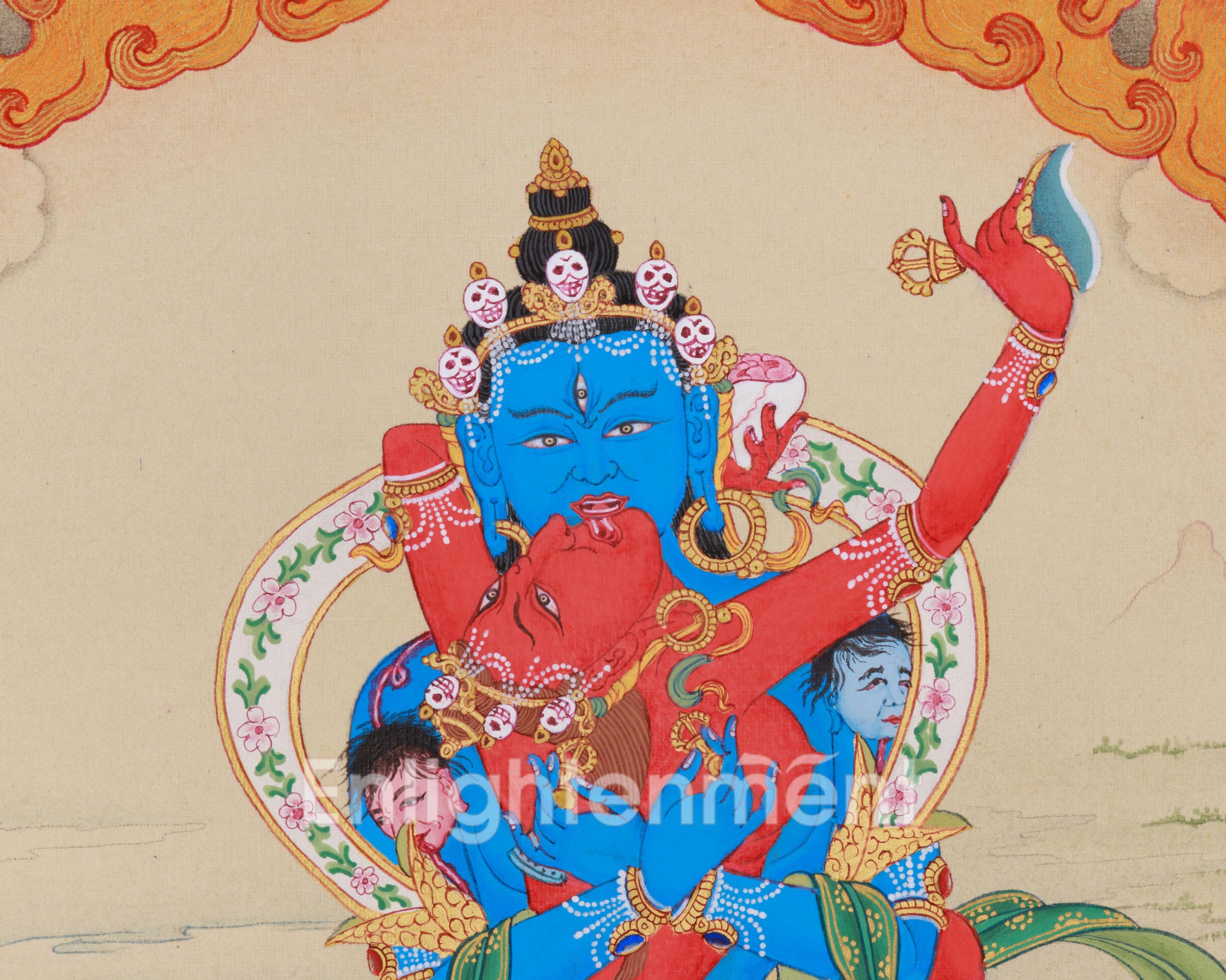 Buddhist Tantric Deity Chakrasamvara | Wheel of Supreme Bliss