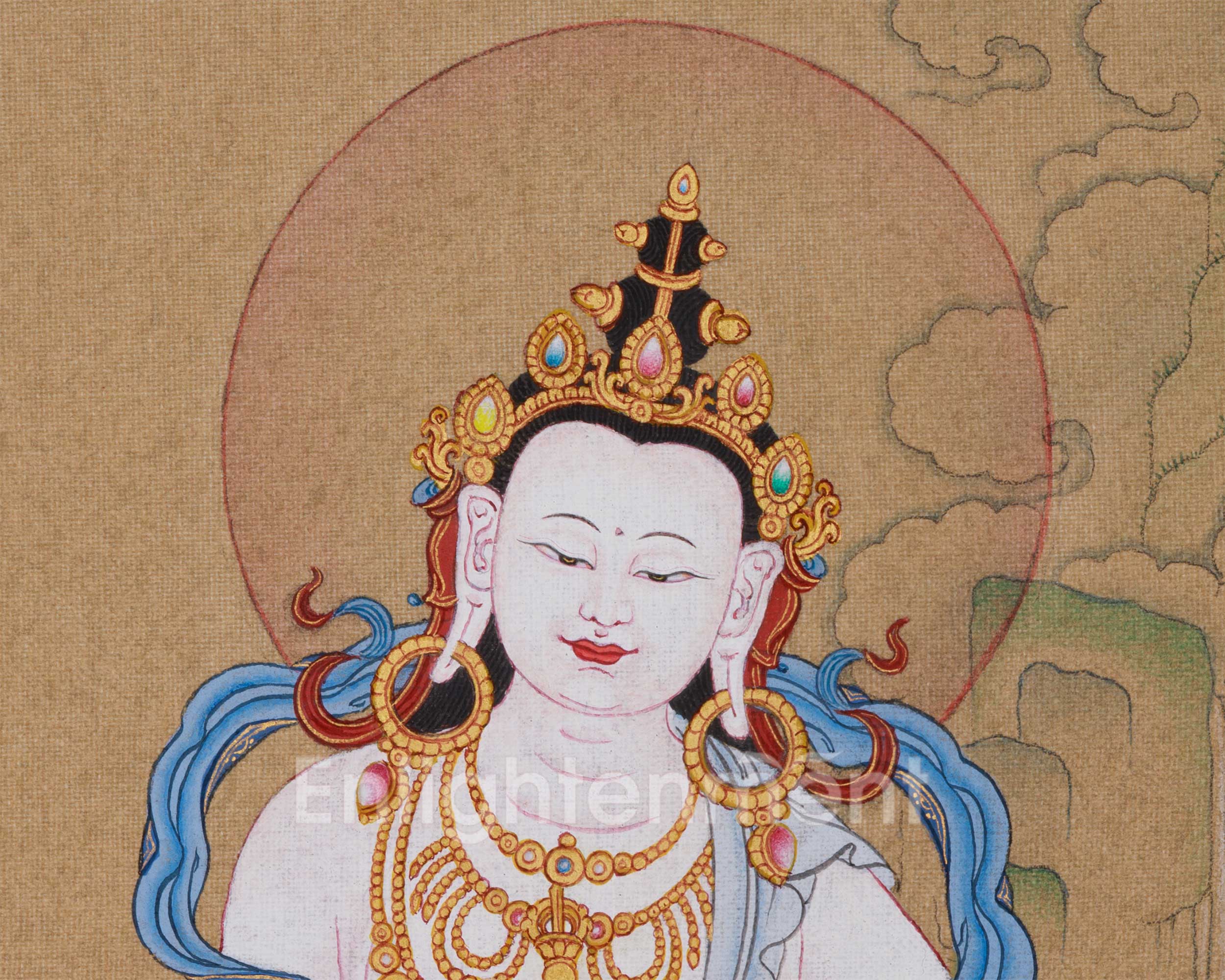 Purification Buddha, Vajrasattva Thangka (first Payment) (1/4 payment of the total Amount)