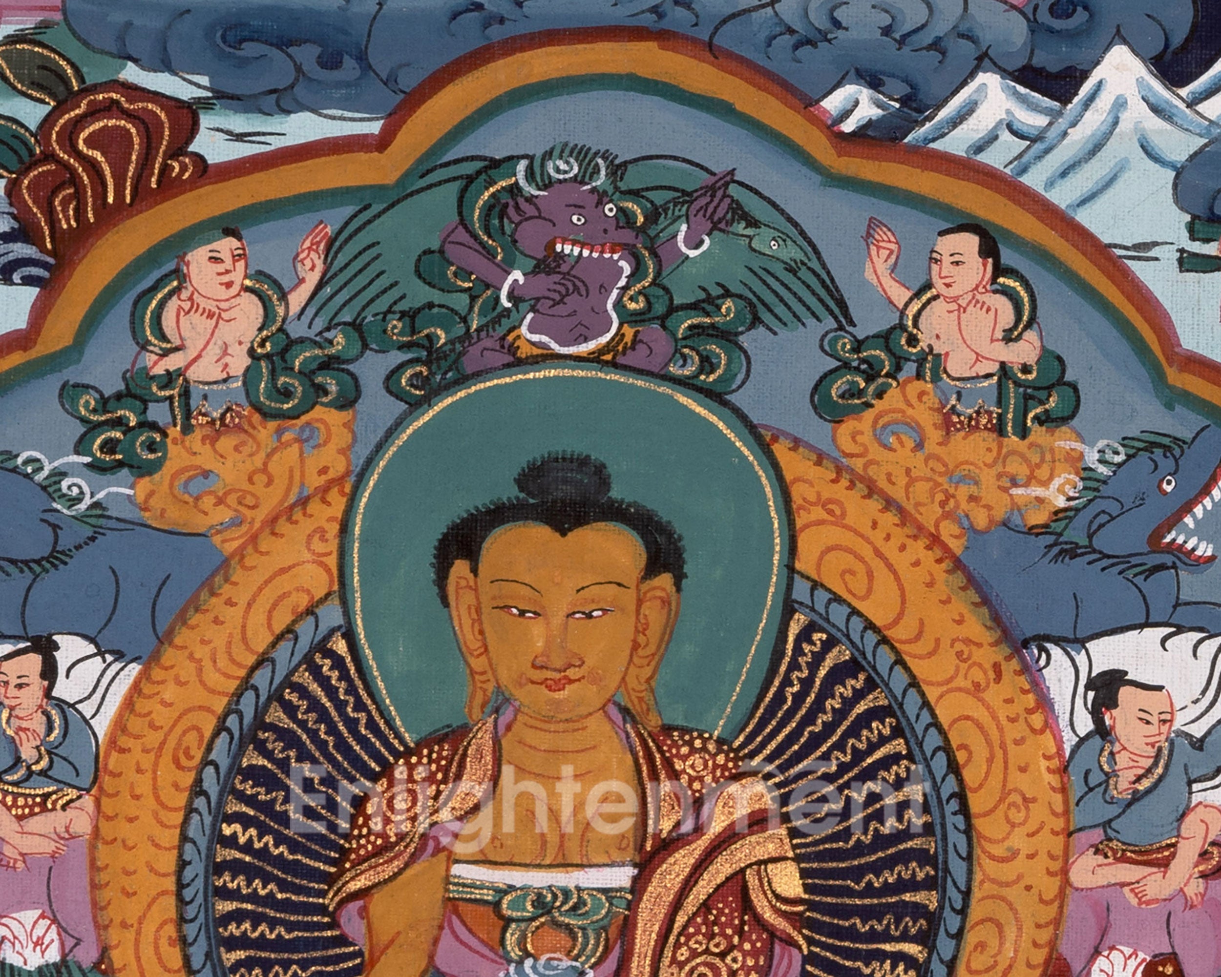 Shakyamuni Buddha Life Story Thangka | Journey of the Buddha