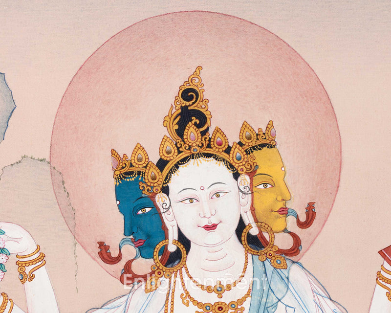 Candrakanti Tara  | 21 Tara of Surya Gupta Thangka