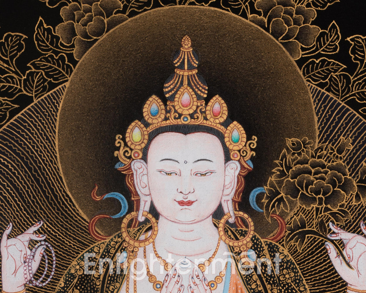 Compassionate Chenrezig Thangka | A Symbol of Compassion and Peace