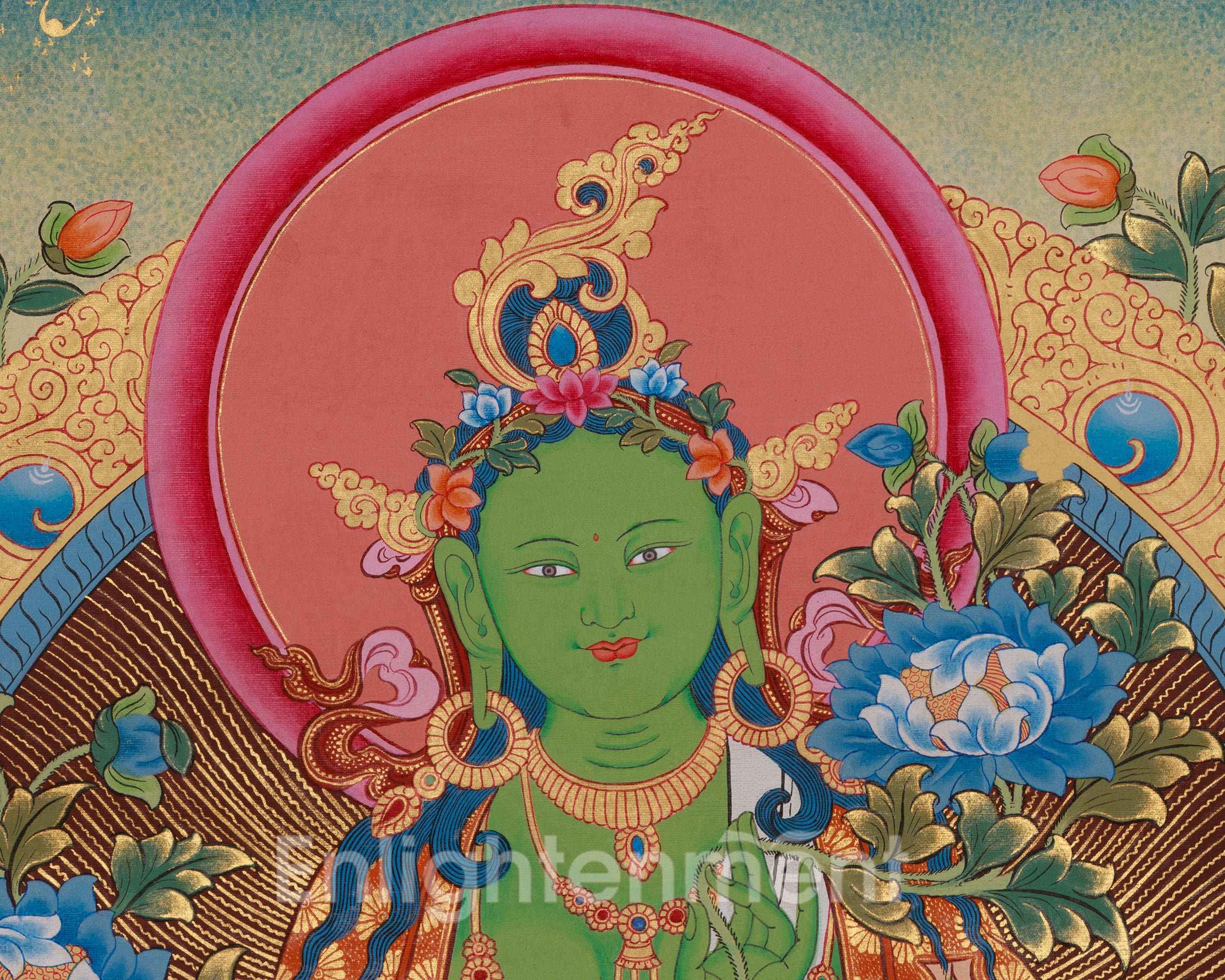 Vajrayana Deity Green Tara Art | Mother of Liberation | Swift Compassion Deity