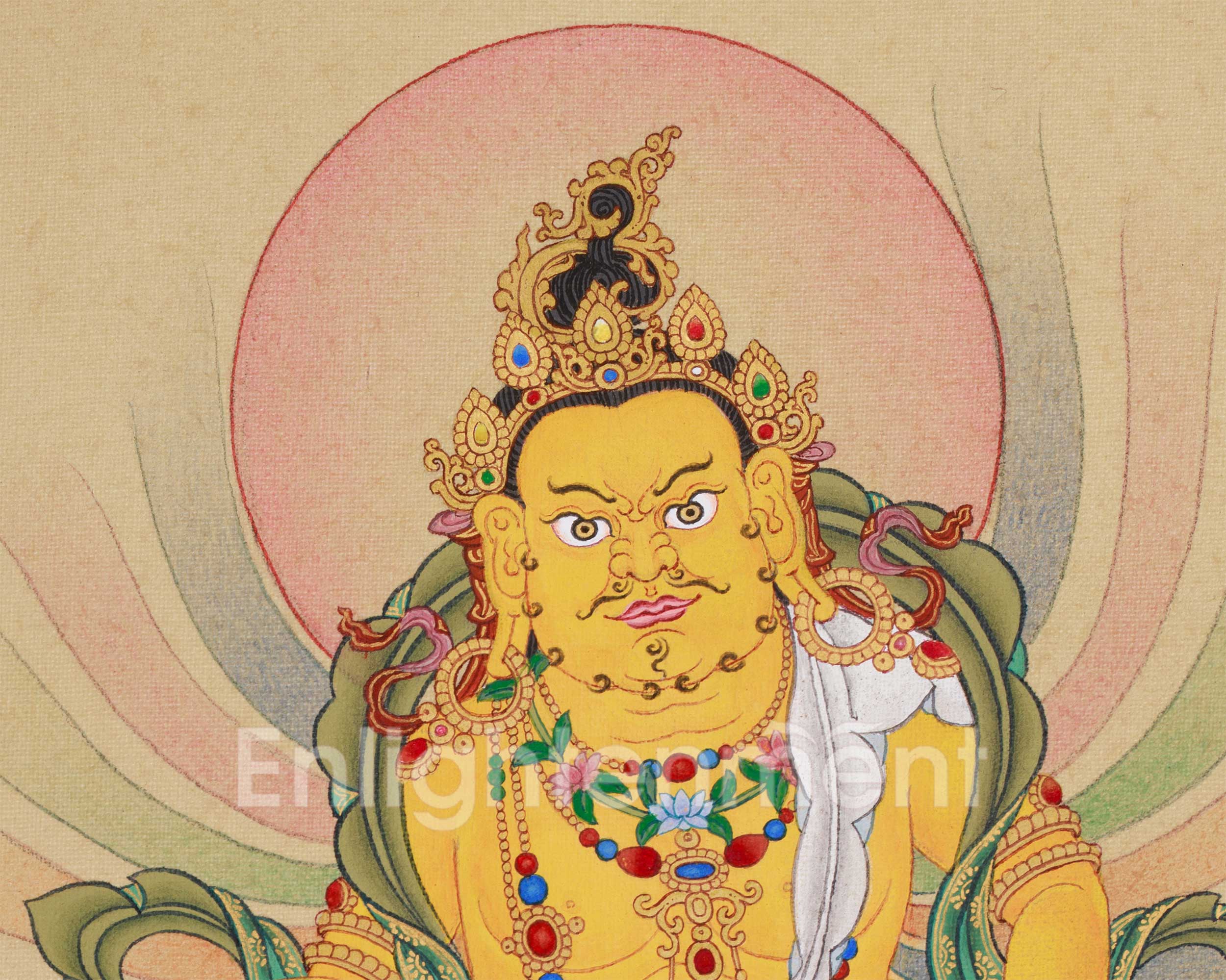 Dzambhala with Vajrapani and Black Dzambhala | Deities of Fortune and Protection