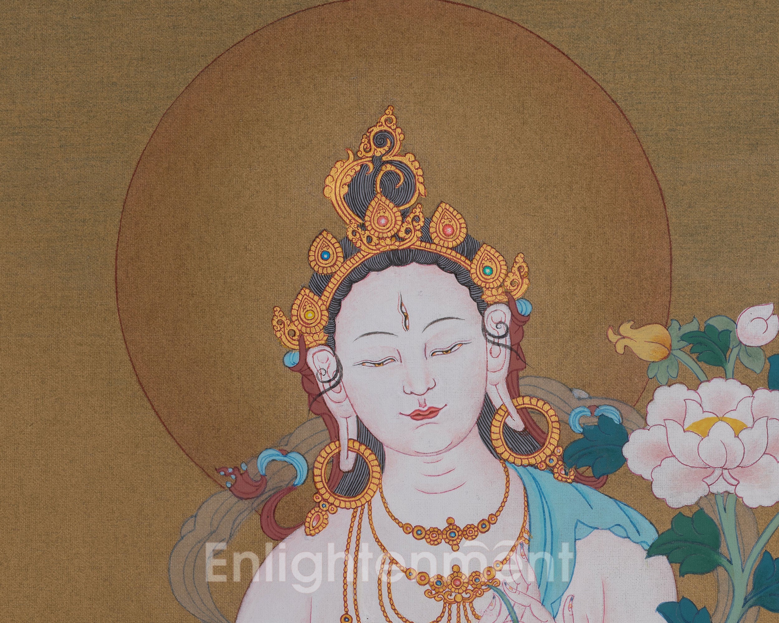 Traditional White Tara Art | Sita Tara | Healing, Compassion and Longevity