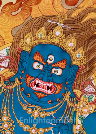 Feirce Power, Wrathful Compassion Vajrapani Thangka