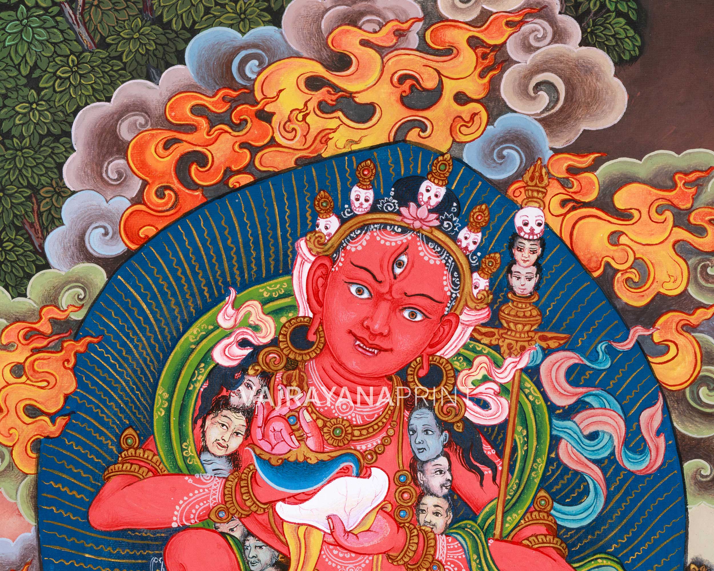 Dakini Dorje Phagmo Thangka Print | High Quality Giclee Canvas Print | Divine Feminine Energy