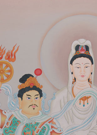 Guanyin (Avalokitesvara) Artwork |  White-Robed Bodhisattva of Compassion