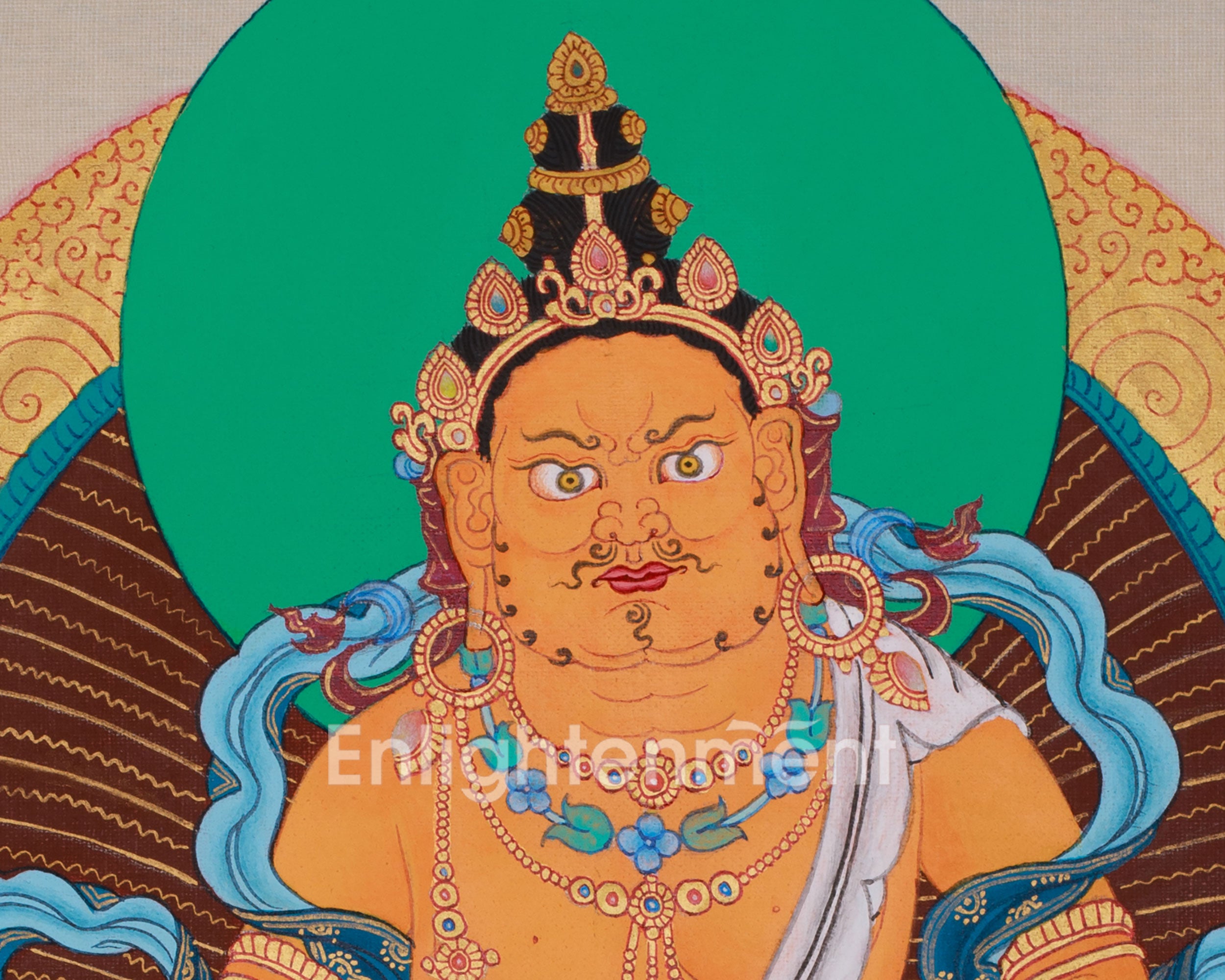 Thangka of Dzambhala | The Buddha of Wealth, Prosperity, and Abundance
