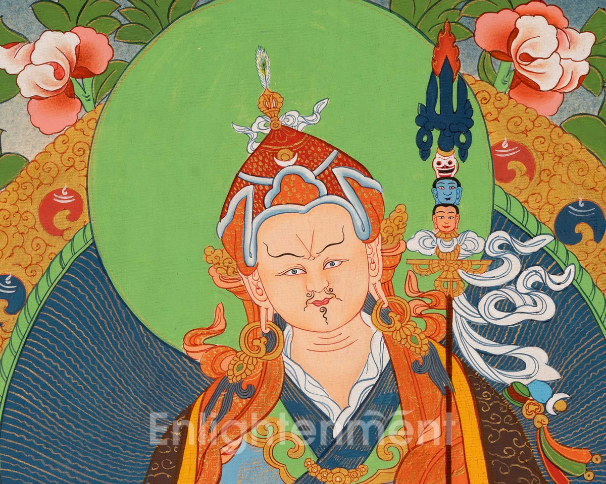Guru Padmasambhava Thangka | Religious Painting | Wall Decors