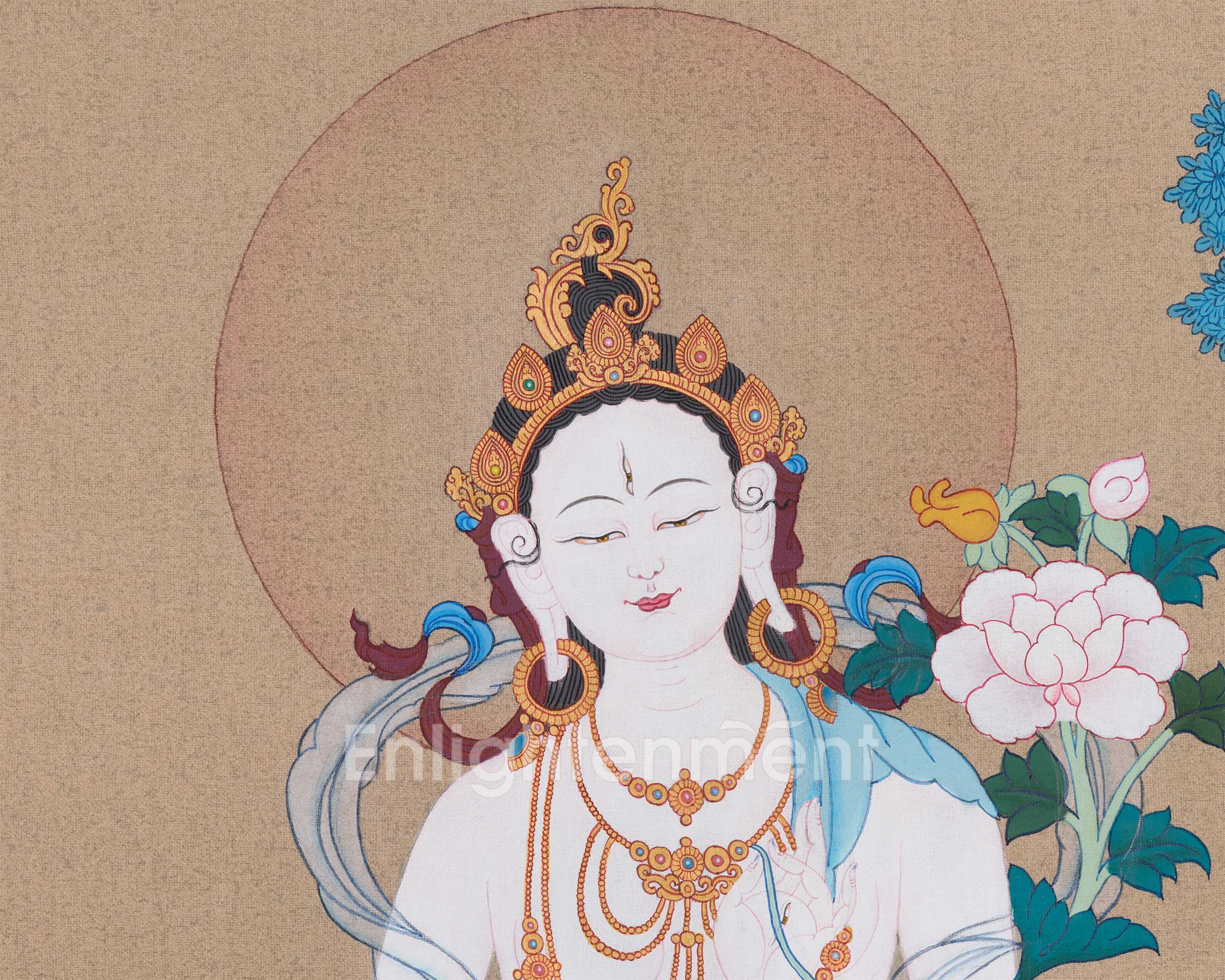 Seven Eyed Sita Tara Thangka | Guardian of Compassion and Longevity