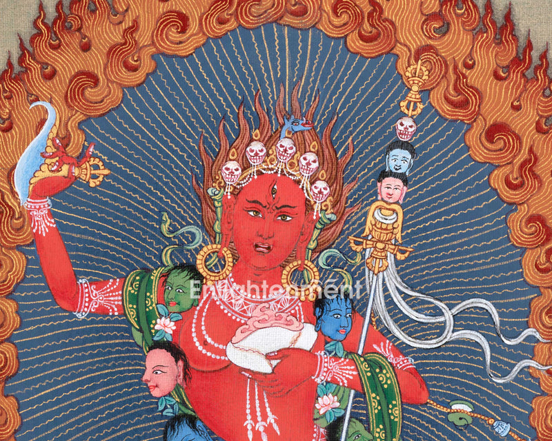 Discover the Mystical Vajravarahi Thangka - A Symbol of Liberation | Traditional Buddhist Artwork